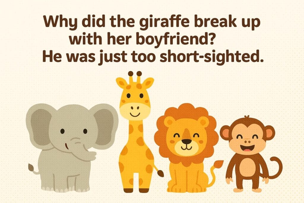 why did the giraffe break up with her boyfriend